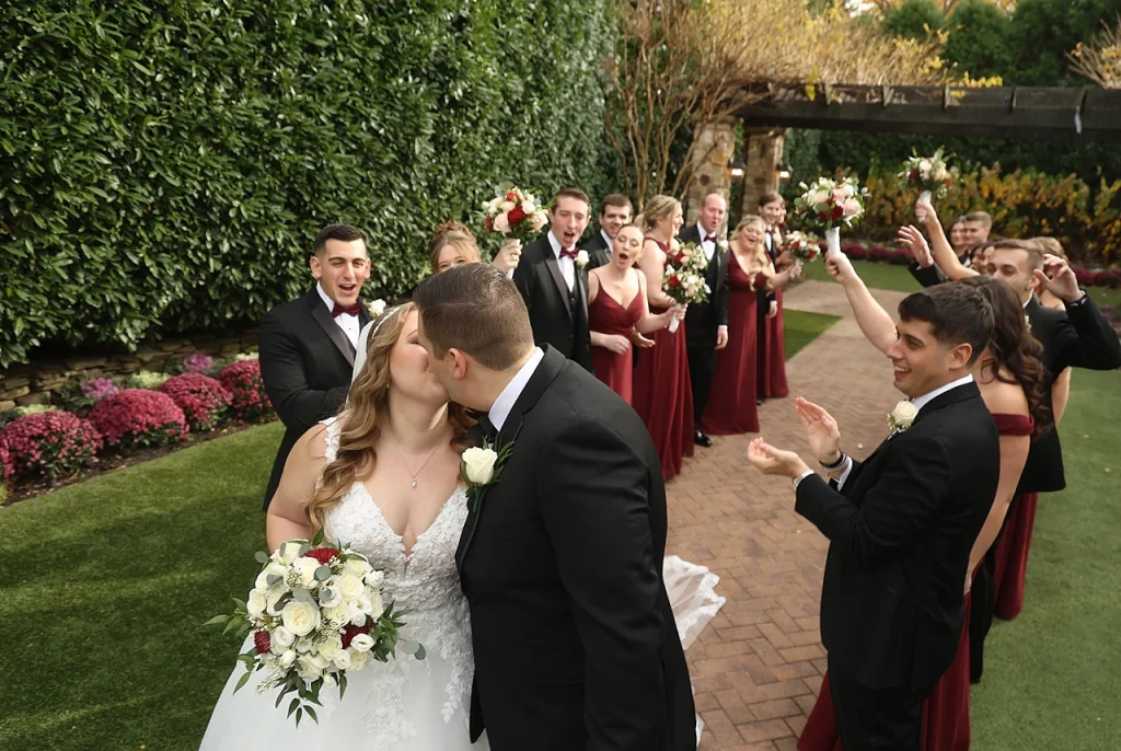 Ceremony and Reception Share One Setting at Larkfield 